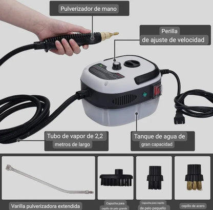 LIMPIADOR A VAPOR 2500W TURBO POWER