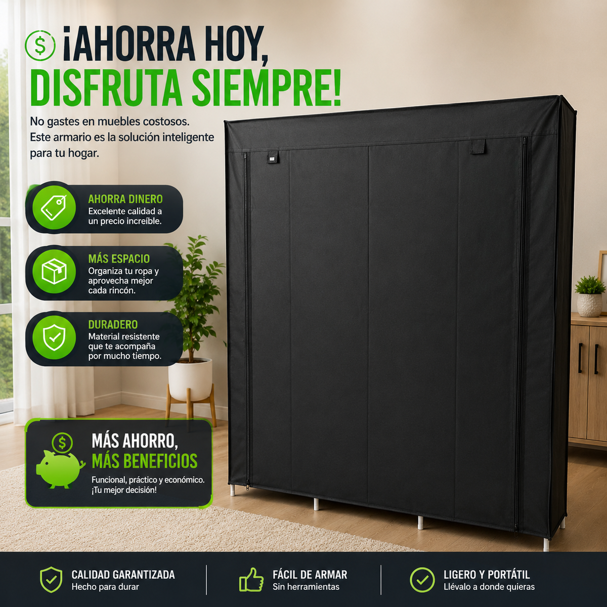 ¿POR QUE PAGAR MAS POR UN ARMARIO DE MADERA?