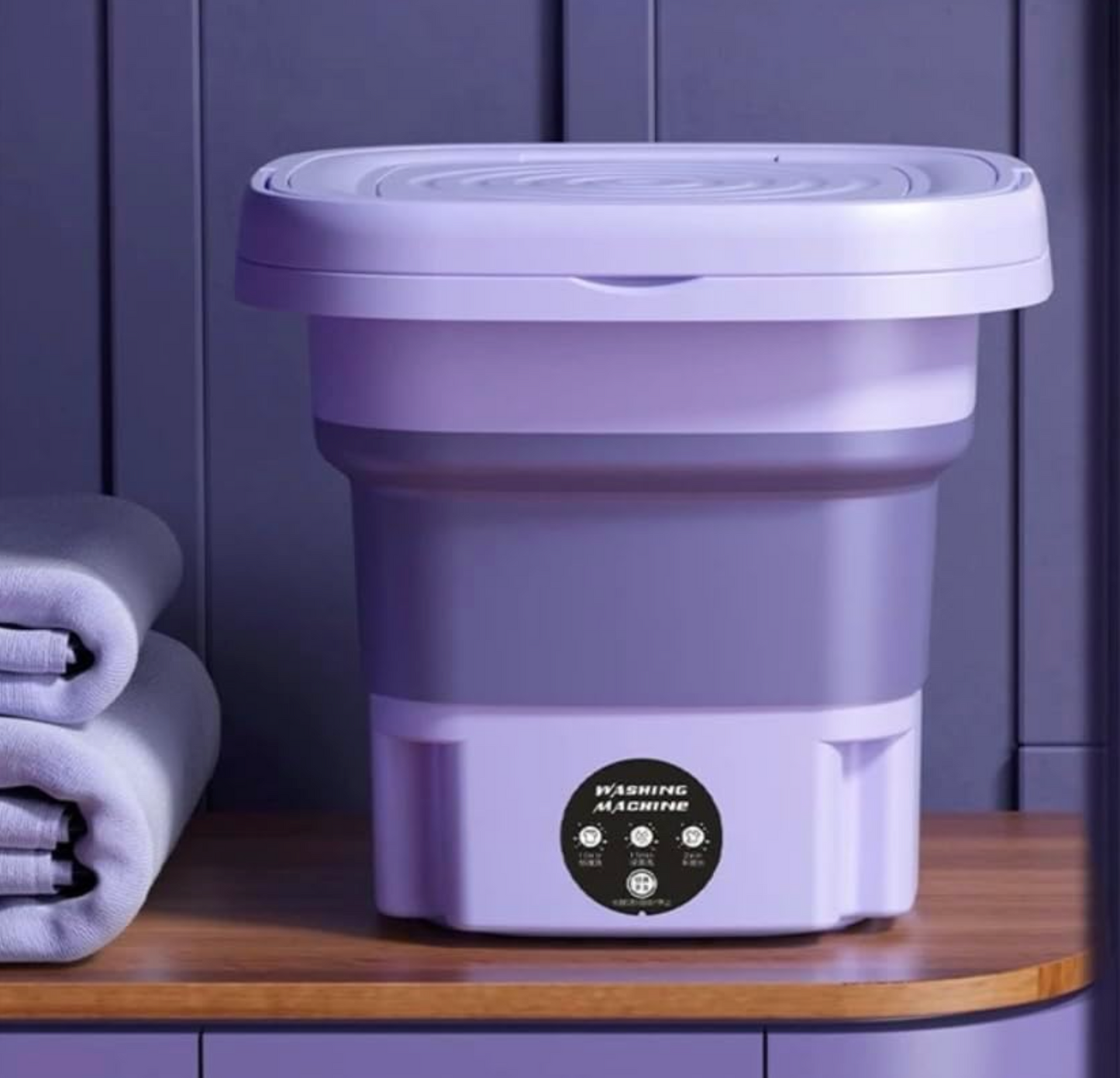 NUEVA MINI LAVADORA PORTÁTIL PLEGABLE.